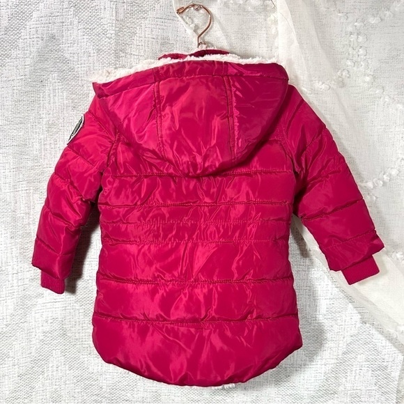 Girls Diesel pink hooded puffer jacket size 2T - Picture 7 of 12